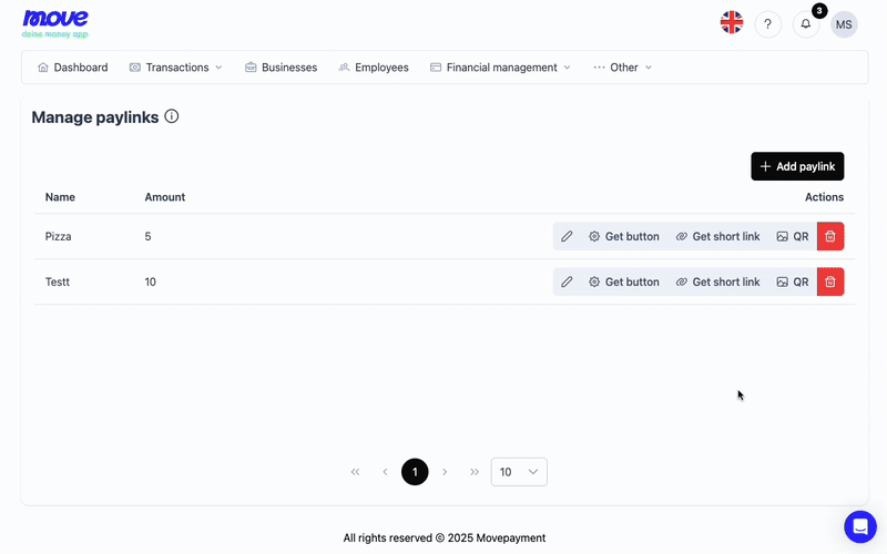 Make Payment Button Code Move Payment Ecommerce API Documentation